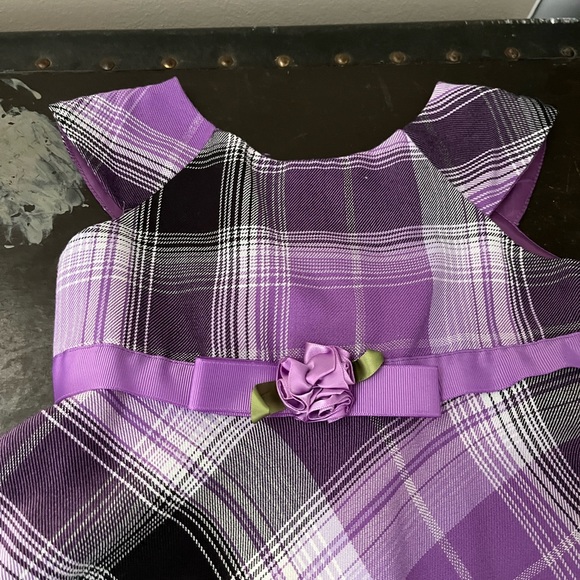 Youngland purple plaid dress - Picture 2 of 5